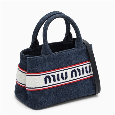 miu miu denim handbag|miu shop online.